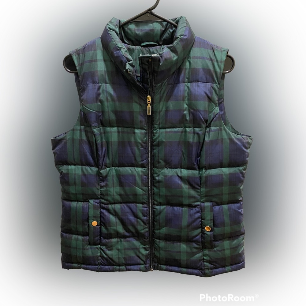 Charter Club Women’s Plaid Puffer Vest, Very gently worn. excellent condition!